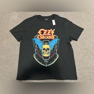 OZZY OSBOURNE Skull W/ Bat Wings Vintage Look T Shirt Size XL Black Sabbath
